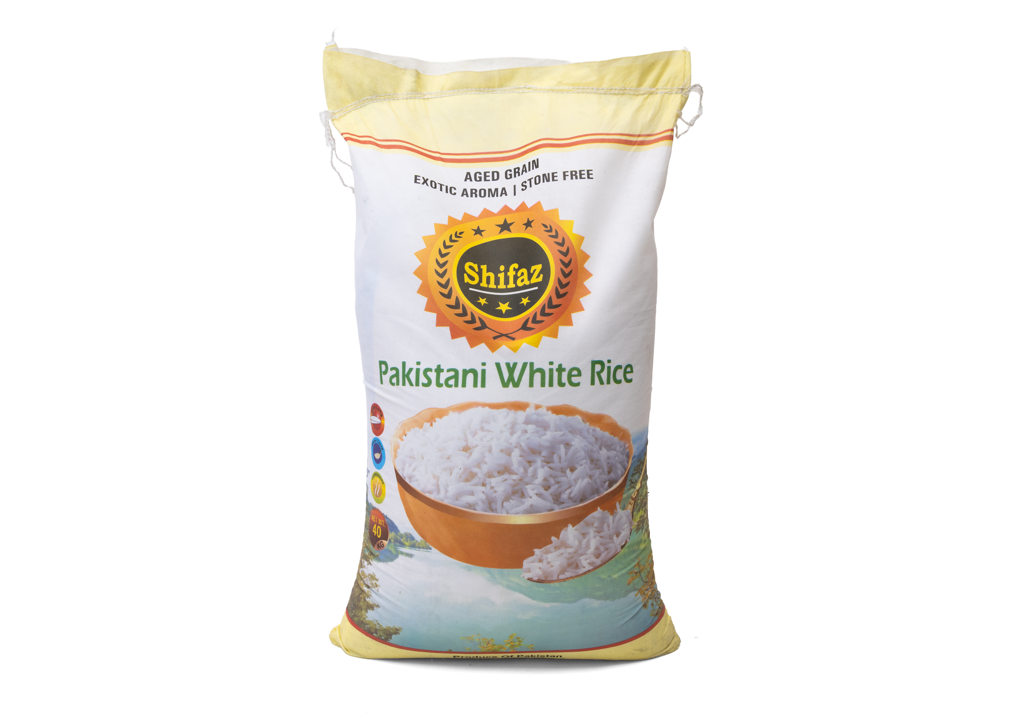 SHIFAZ LG PAKISTANI WHITE RICE 40 KG
